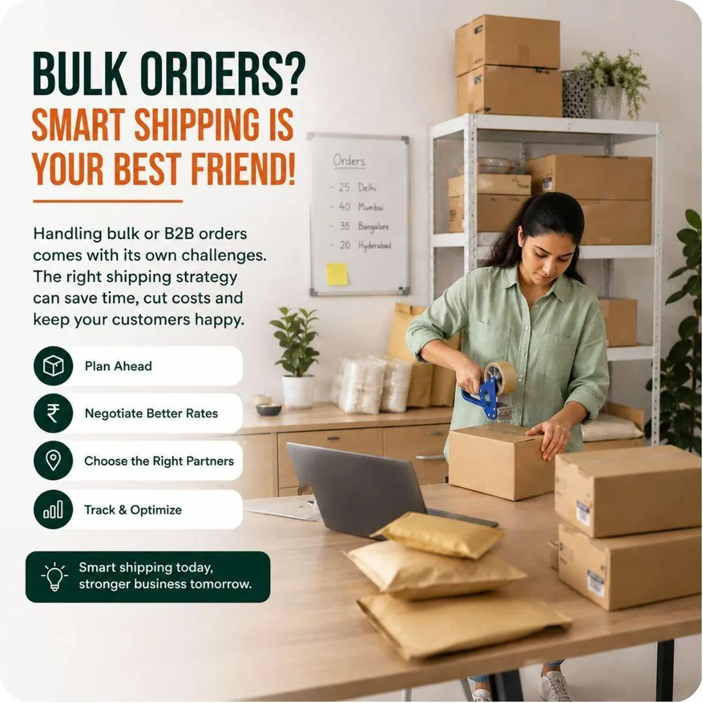 Bulk orders? Smart shipping is your best friend — plan ahead, negotiate better rates, choose the right partners, track and optimize